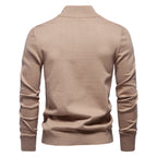 Winter-Rollkragenpullover aus Baumwolle mit Stehkragen, gerippter Business-Streifen für Herren | SW155 