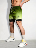 Doppellagige Shorts, Stretching, Sport, Sommer, Fitnessstudio, Workout, 2-in-1, dehnbare Shorts | SX230521 