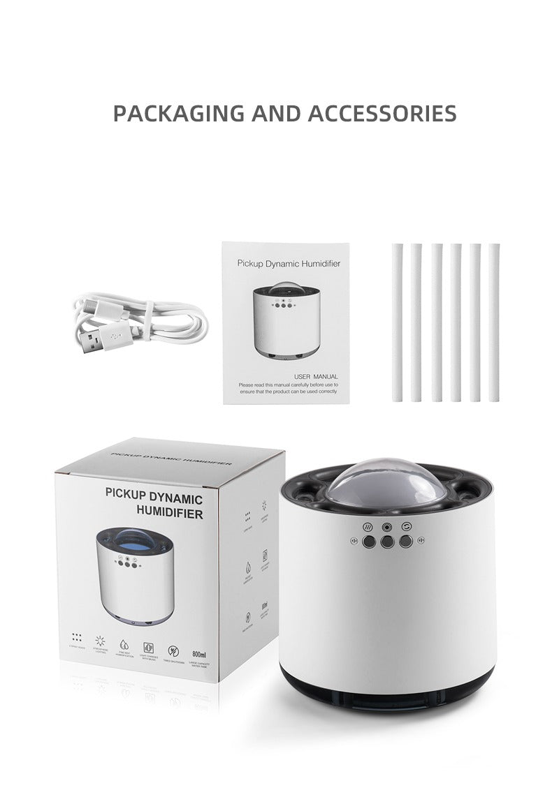 Neuester Diffusor für ätherische Öle, Luftbefeuchter, Aromatherapie-Diffusor für Zuhause, Discokugel, mit kühlem Nebel und LED-Leuchten | 262 