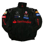 F1 Mercedes-Benz Full Embroidery Racing Jacket | Official Team Style Moto Jacket for Street & Track | BZ08