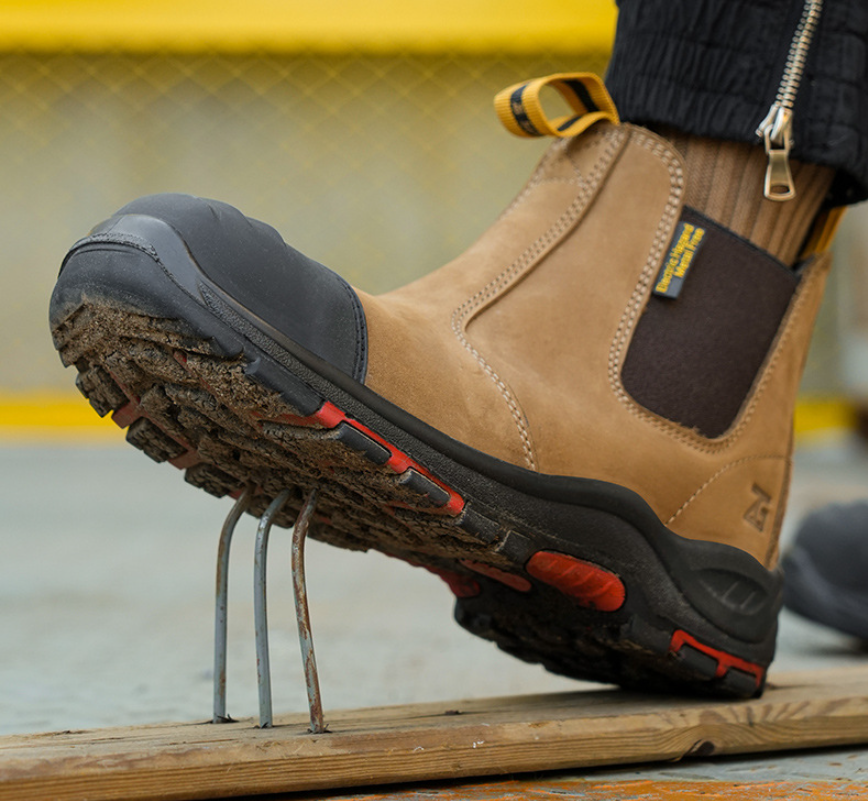 Zhengu Composite Toe Safety Shoes European Standard Slip-On Work Boots Anti-Puncture & Electrical Hazard Protection | L603