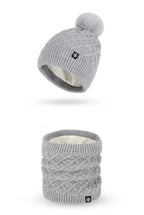 Wintermütze, Mütze, Schal, Handschuhe, Unisex, Winterwärmer, Fleece-gefüttert, Strickmütze, Schal, Handschuhe, Set | 121620 