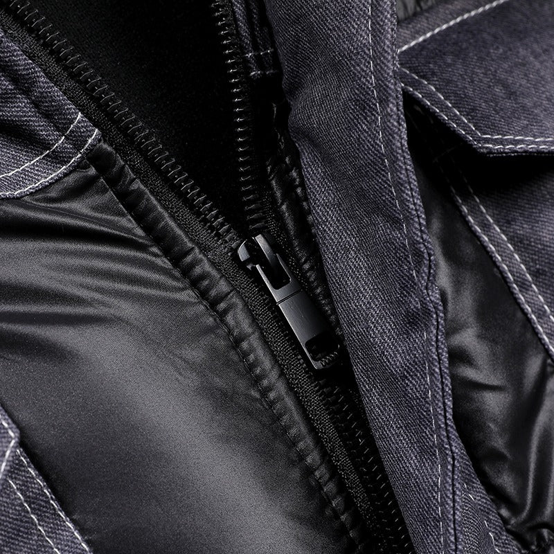 Herren Webjacke Windbreaker Isolierte Kältebeständigkeit Vintage Streetwear Taktische Mäntel Pufferjacke | 7718A 
