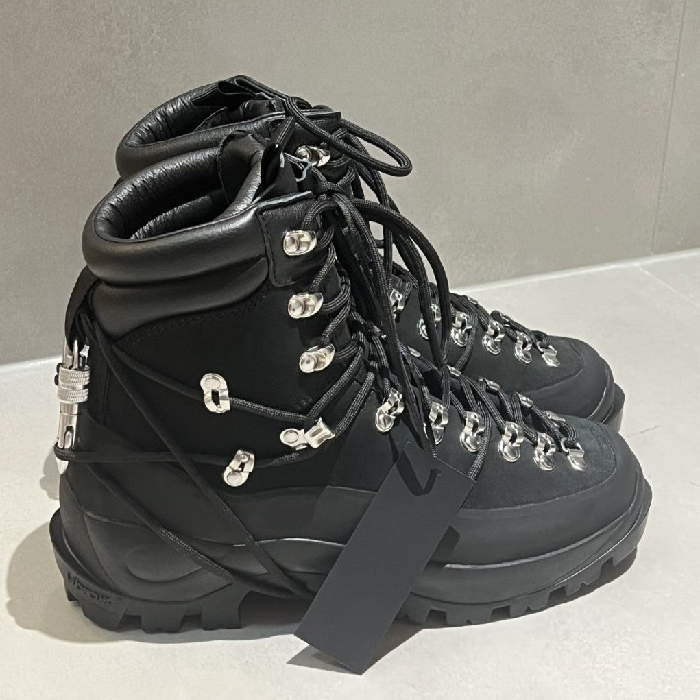 Men's American Utility Strap Hiking Boots | Thick-Sole Metal Buckle Martin Boots | High-Top Rock Style Ankle Boots