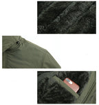 Gepolsterte Parkajacke für Herren im Freien, dicke, warme Winterjacke aus Wolle, Oberbekleidung, Windjacke, Parka-Mäntel | 1133 