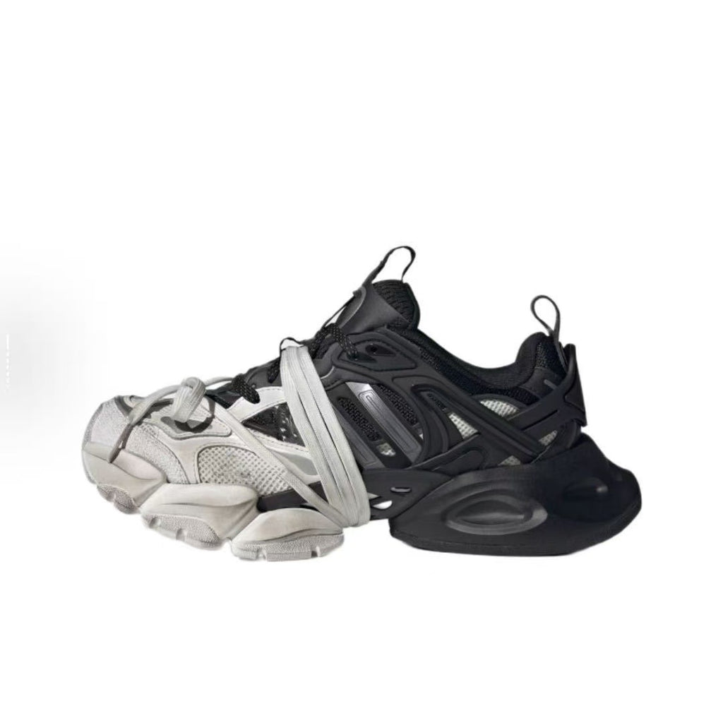 High-Top Dad Sneakers | Lightweight Armor-Inspired Shoes | Thick-Soled Height-Increasing Casual Trainers | XLG01