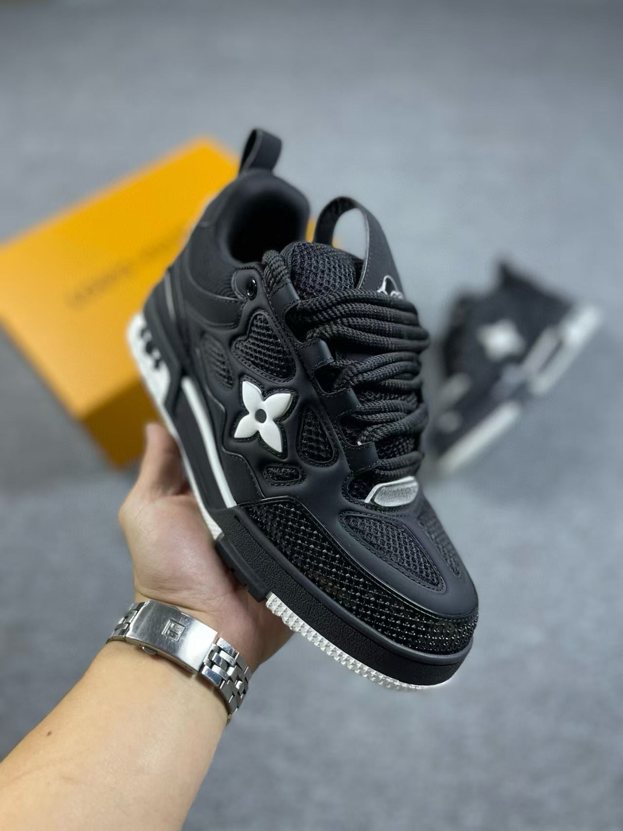 Unisex Donut Thick-Soled Dad Sneakers | Height-Increasing Chunky Trainers | Fashion Casual Lace-Up Sports Shoes | 12124