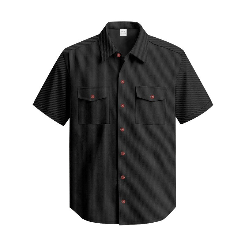 Schweres Cord-Arbeitshemd für Herren – 2025 Sommer-Freizeitoberteil mit entspannter Passform | YH-OB20