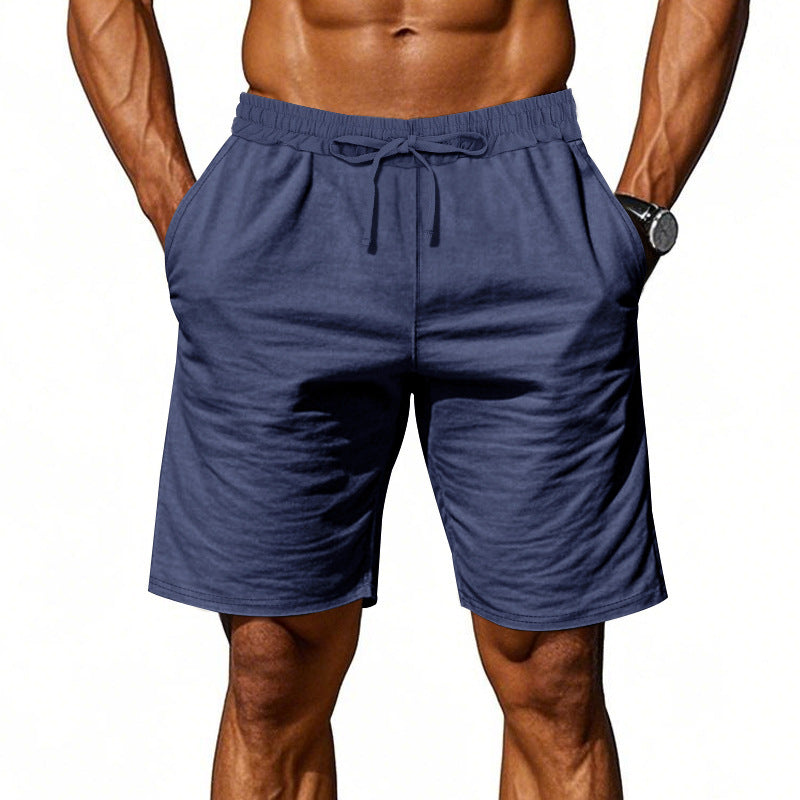 Leichte Strandshorts aus Leinenmischung für Herren – Relaxed Fit 5-Zoll-Freizeitshorts | WW-2 