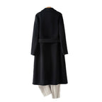 100% Wool Long Trench Coat with Belt | Men’s Knee-Length Double-Faced Wool Overcoat | Premium Winter Outerwear Trench coat