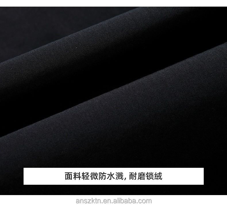 Kurze Herren-Daunenjacke – Wasserdichter weißer Entendaunenmantel mit Revers | L23 