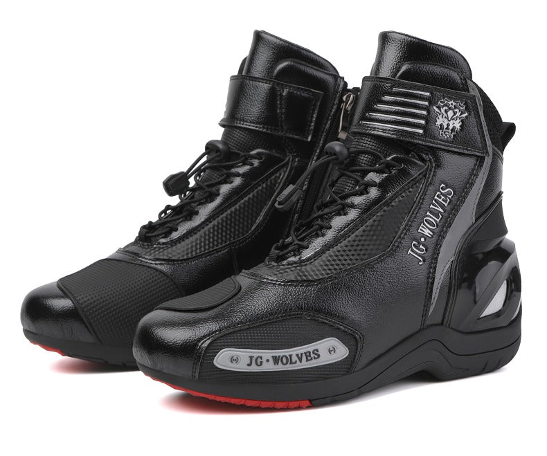 Designer Offroad Racing Motocross Stiefel Wasserdichte, rutschfeste, atmungsaktive Leder-Motorradschuhe | D98 