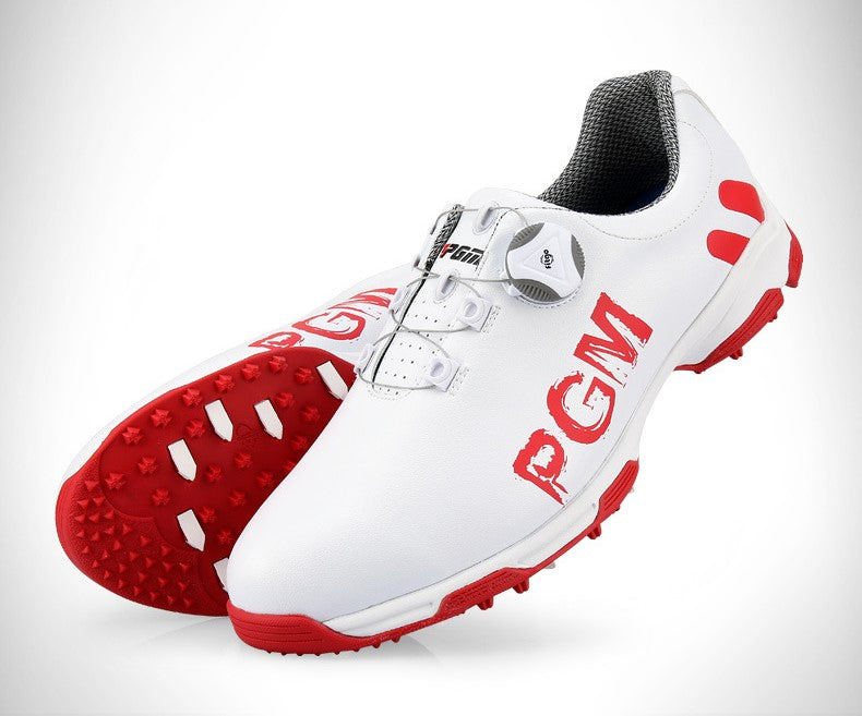 Premium PGM Men's Golf Shoes | Rotating Lace System | Waterproof & Breathable Anti-Slip Athletic Footwear