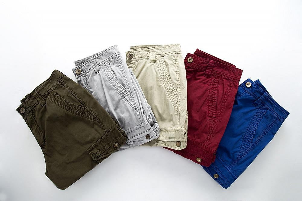 Übergröße Herren Cargo Combat Shorts Baumwolle Vielseitige Halbhose Twill Knie 3/4 Short Große Größe Taille von 36" - 48" | A082