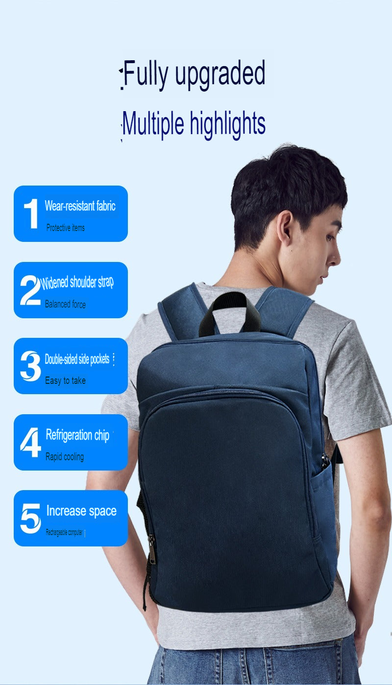 SenmiCool 30L Outdoor-Sommer-AC-Rucksack mit Halbleiter-Mini-Klimaanlage und Ventilator für Wandern, muslimische Pilgerfahrt, Hadsch, Umrah, Reisen und Bergsteigen 