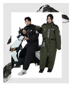 Men's & Women's Winter Ski Suit | Waterproof Windproof Fleece Jumpsuit | Cold Weather Motorcycle Riding Suit | 807