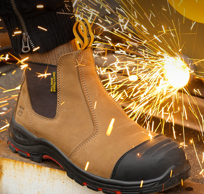 Zhengu Composite Toe Safety Shoes European Standard Slip-On Work Boots Anti-Puncture & Electrical Hazard Protection | L603