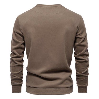 Men's Winter Sweatshirts Crew Neck Casual Pullover Long Sleeve Cotton Jumper Top | HD136