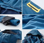 Unisex Wintersport Wandern Bergfüllung Baumwolle Polarfleece Drei-in-Eins Outdoor Wanderjacke | 