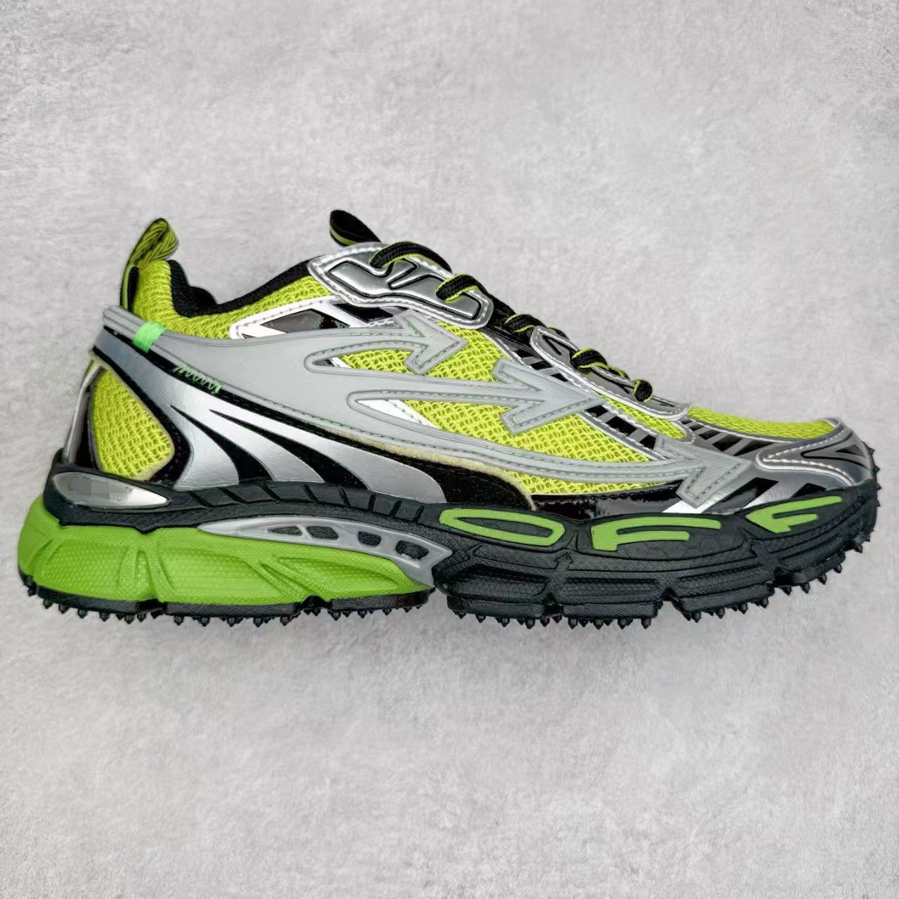 Off-White Premium Chunky Dad Sneakers Unisex Thick-Sole Casual Shoes Arrow Design Height-Increasing Trainers