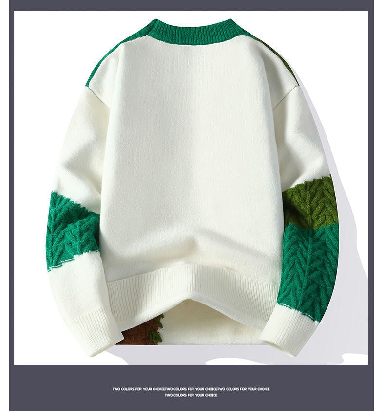 Herren Winter Casual Pullover Rundhals Strickpullover | 2410-WE24606 