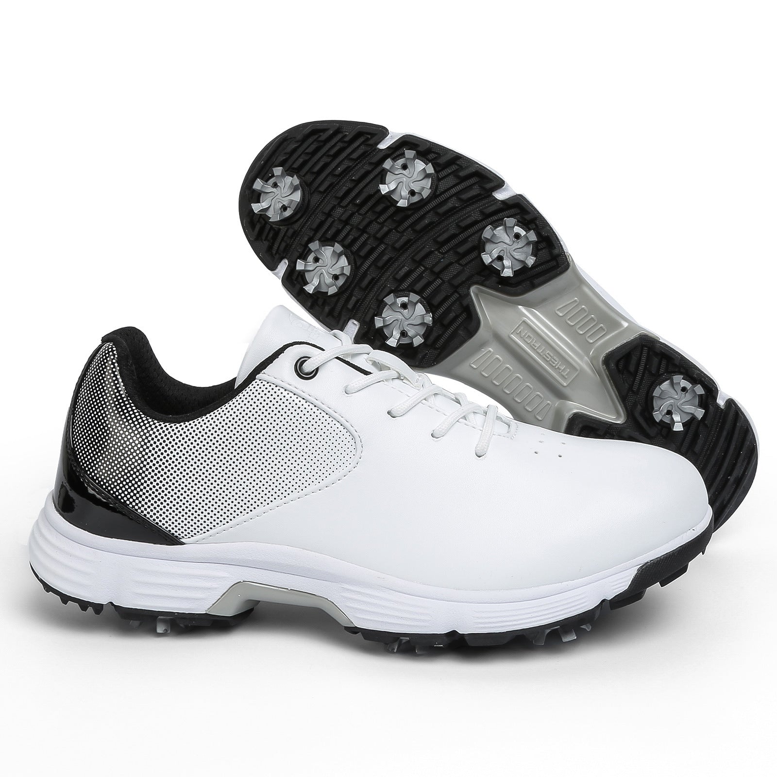 Thestron Waterproof Golf Shoes | Big Size Spiked Training Shoes | All-Weather Performance & Casual Footwear | T616