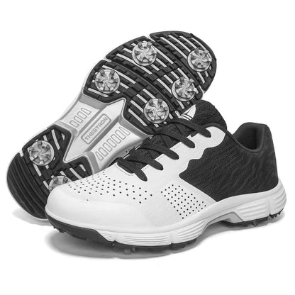 THESTRON Men's Big Size Waterproof Golf Shoes | Spiked Athletic Sneakers Size US 7-15 | T615