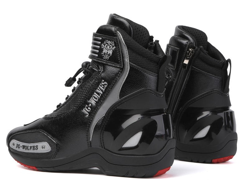 Designer Offroad Racing Motocross Stiefel Wasserdichte, rutschfeste, atmungsaktive Leder-Motorradschuhe | D98 