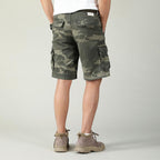 Herren Sommer Locker Gerader Gürtel Outdoor Solide Baumwolle Multi Pocket Shorts | 170 