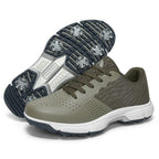 THESTRON Men's Big Size Waterproof Golf Shoes | Spiked Athletic Sneakers Size US 7-15 | T615
