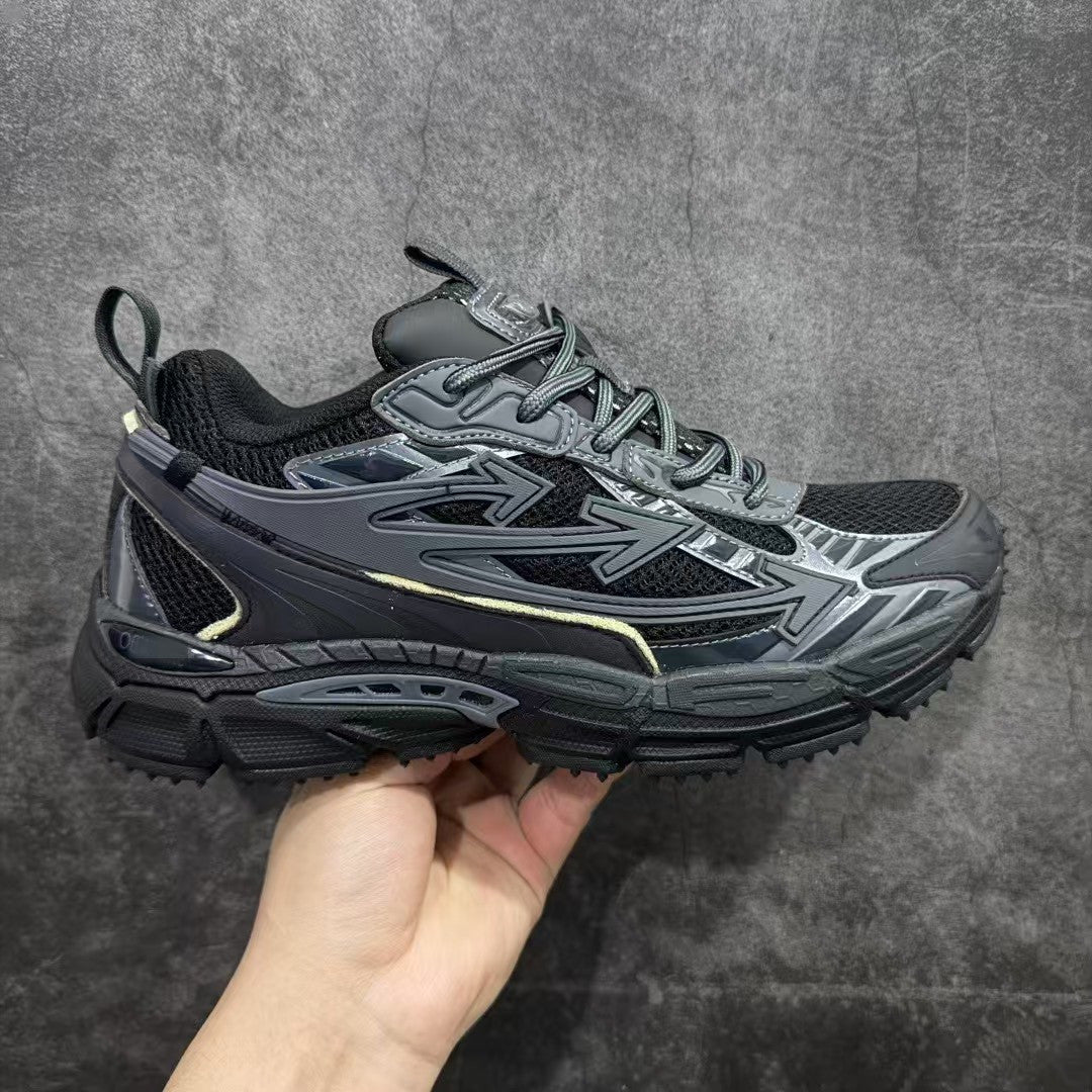 Off-White Premium Chunky Dad Sneakers Unisex Thick-Sole Casual Shoes Arrow Design Height-Increasing Trainers