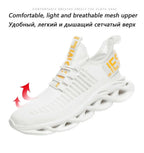 Atmungsaktive Strick-Sneaker zum Spazierengehen, leichte Sportschuhe, bequeme Low-Top-Sport-Turnschuhe | G101 