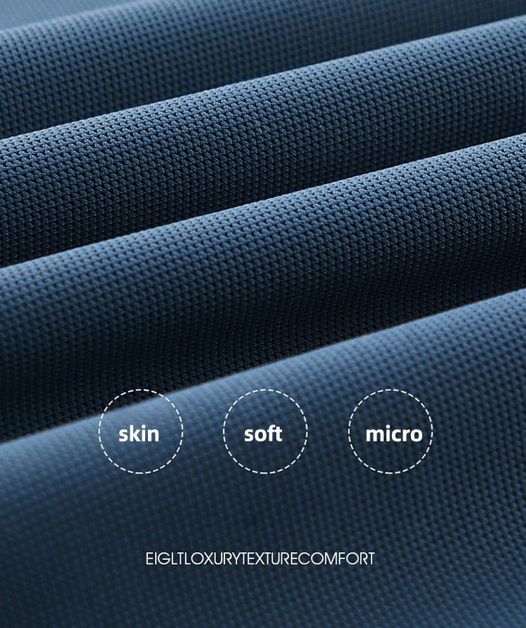 Herren Sommer Nahtloses T-Shirt Aus Eisseide Einfarbig Kurzarm Lässiges Stretch-Poloshirt | Y678 