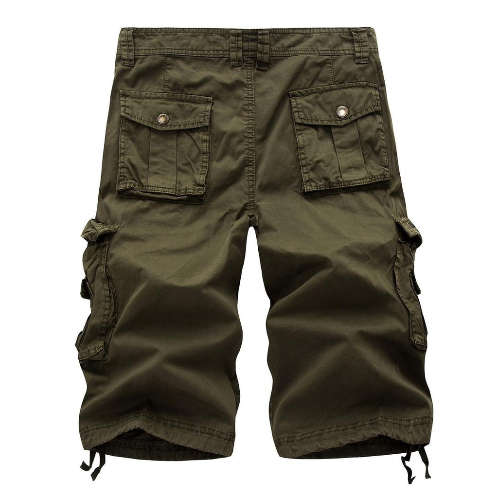 Übergröße Herren Cargo Combat Shorts Baumwolle Vielseitige Halbhose Twill Knie 3/4 Short Große Größe Taille von 36" - 48" | A082