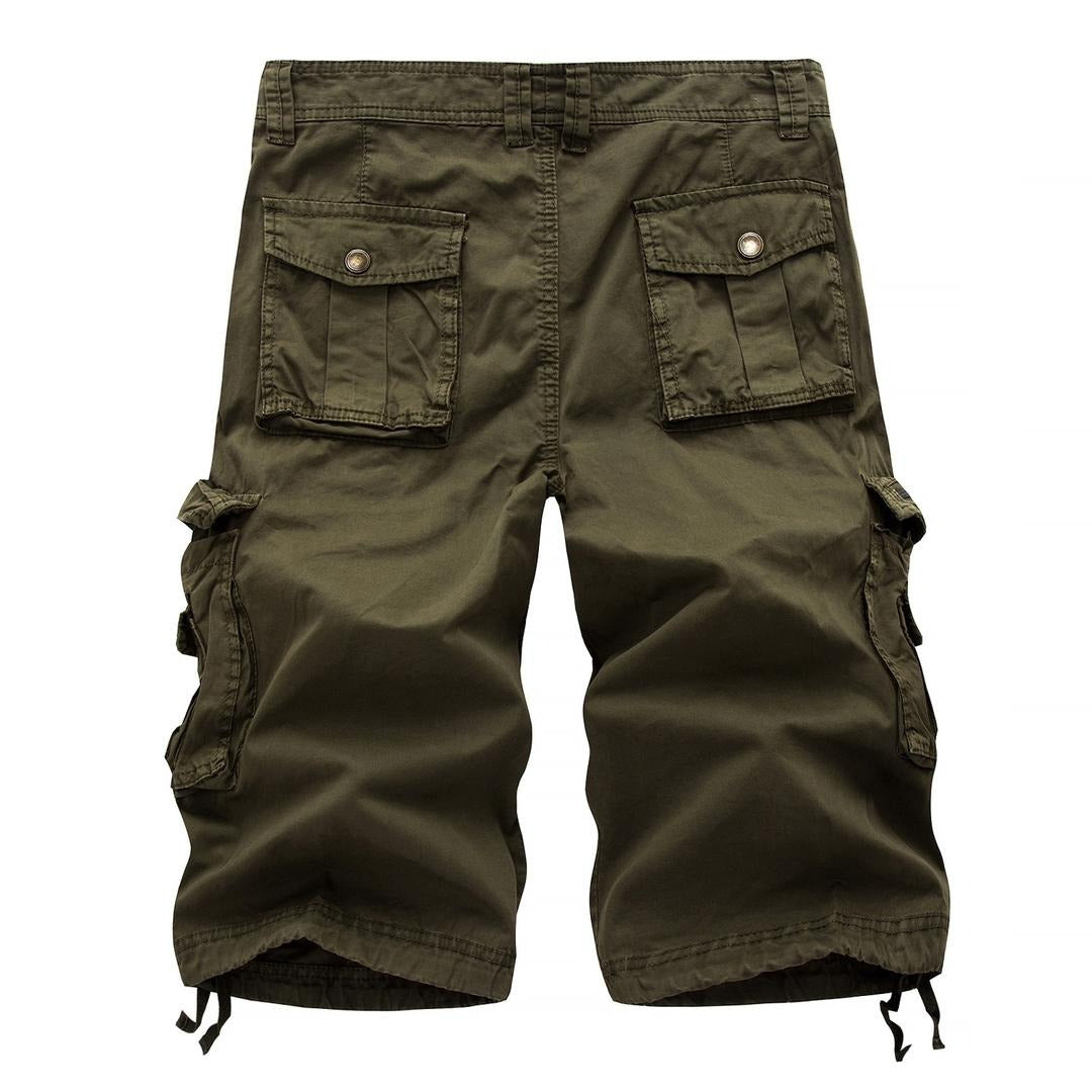Übergröße Herren Cargo Combat Shorts Baumwolle Vielseitige Halbhose Twill Knie 3/4 Short Große Größe Taille von 36" - 48" | A082