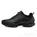 Men’s Leather Waterproof Walking Trainers | Business Casual Outdoor Sneakers | Soft Cushioned Comfort Shoes
