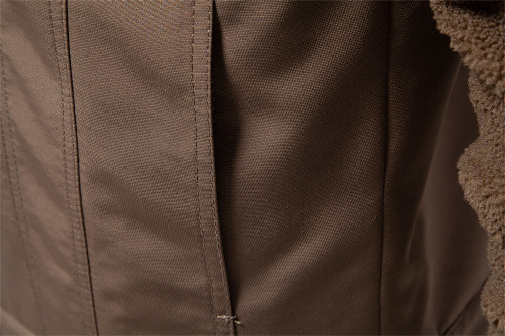 Schwere gefütterte Oberbekleidungsjacken mit Reißverschluss für Herren, warme Wintermäntel für Männer | JK815 