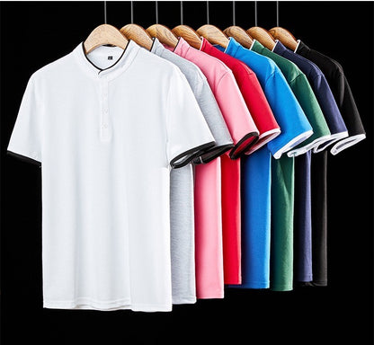 Polo da golf da uomo, estiva, a maniche corte, multicolore, abbinata | 1031 