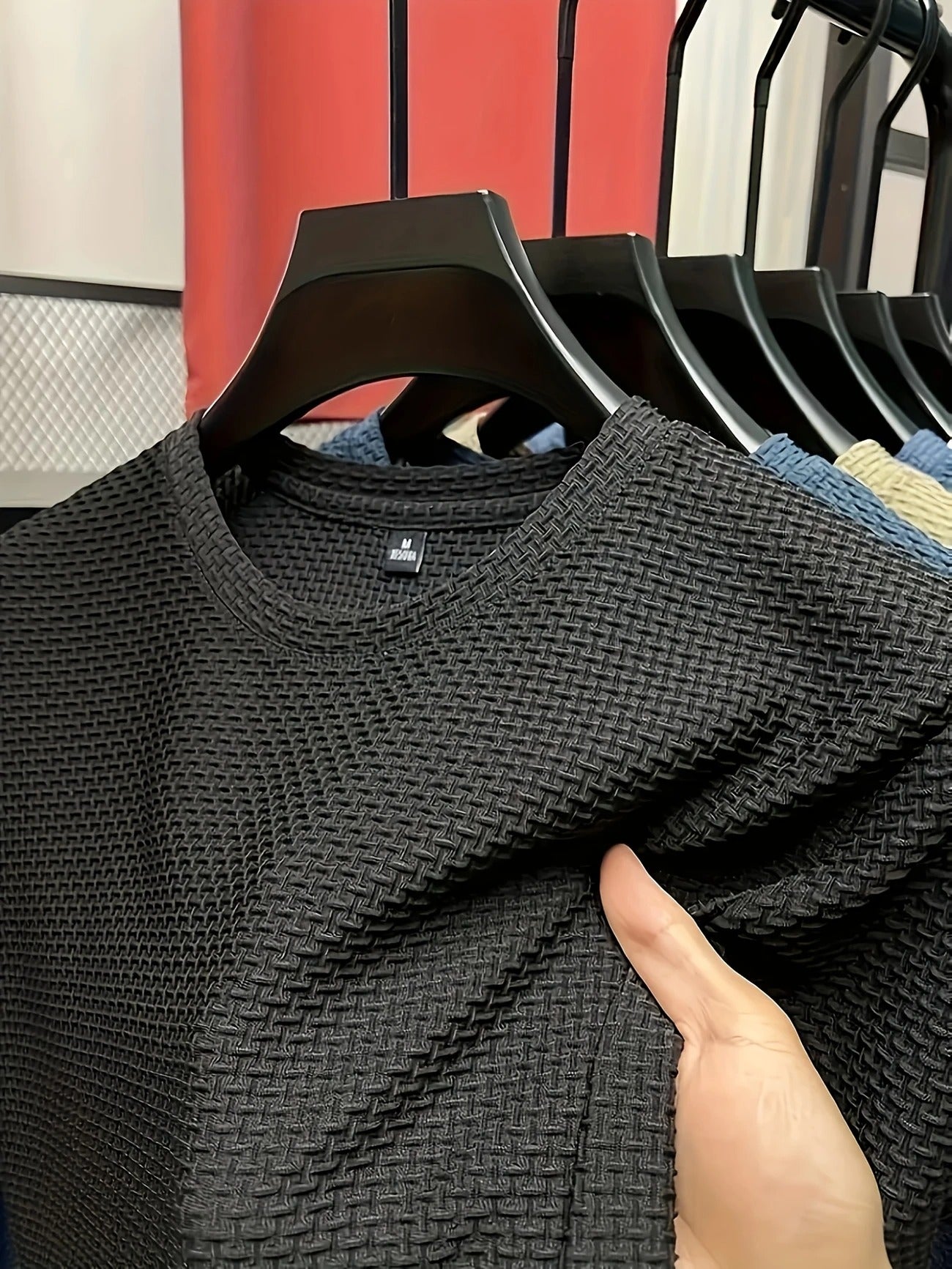 Herren-T-Shirt mit Bambusstreifen, kurzärmelig, atmungsaktiv, dehnbar, für den Sommer, Freizeitkleidung | 115 CSF 