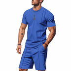 Herren-Lounge-Set mit Waffelstruktur – 2025 Frühling/Sommer, lässiges zweiteiliges Outfit | CY20 