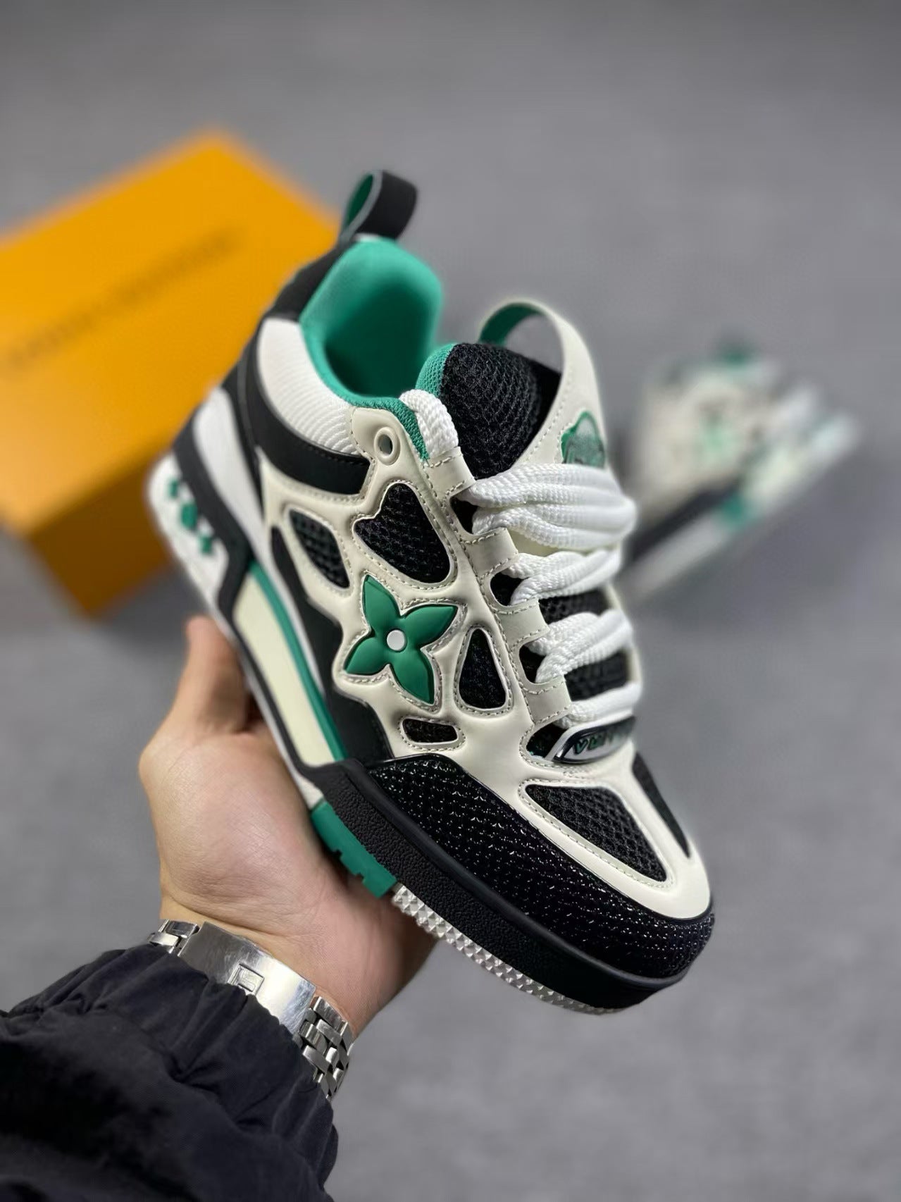 Unisex Donut Thick-Soled Dad Sneakers | Height-Increasing Chunky Trainers | Fashion Casual Lace-Up Sports Shoes | 12124