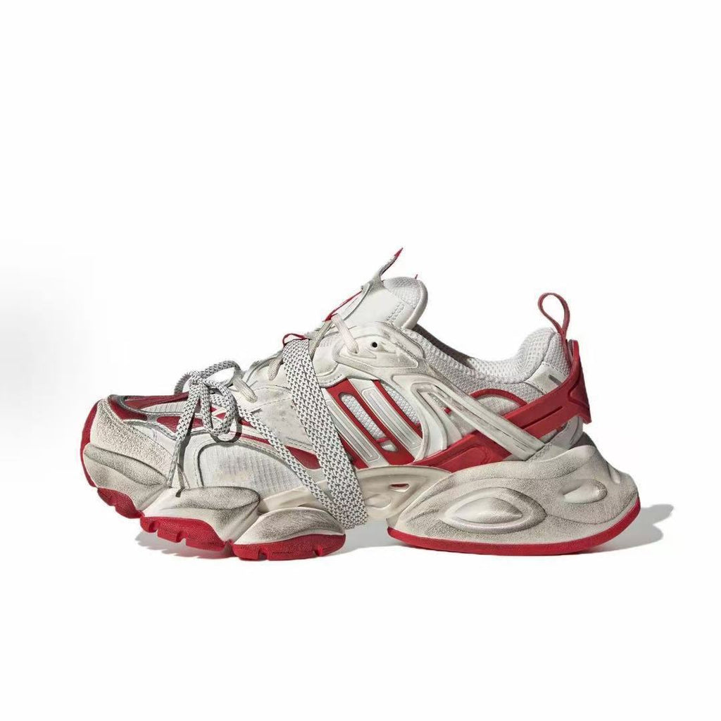 High-Top Dad Sneakers | Lightweight Armor-Inspired Shoes | Thick-Soled Height-Increasing Casual Trainers | XLG01