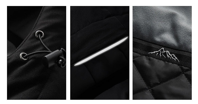 Herren USB-Elektroheizung Winter Fleece-Innenjacke Mäntel Dicke warme lässige USB-beheizte Premiumjacke | 993 