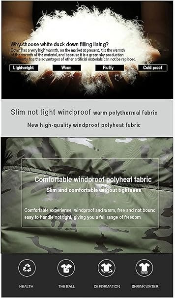 Herren Winter Daunenjacke Warm Hoodie Duck Skianzüge Kapuzenparkas Daunenmantel | 817 