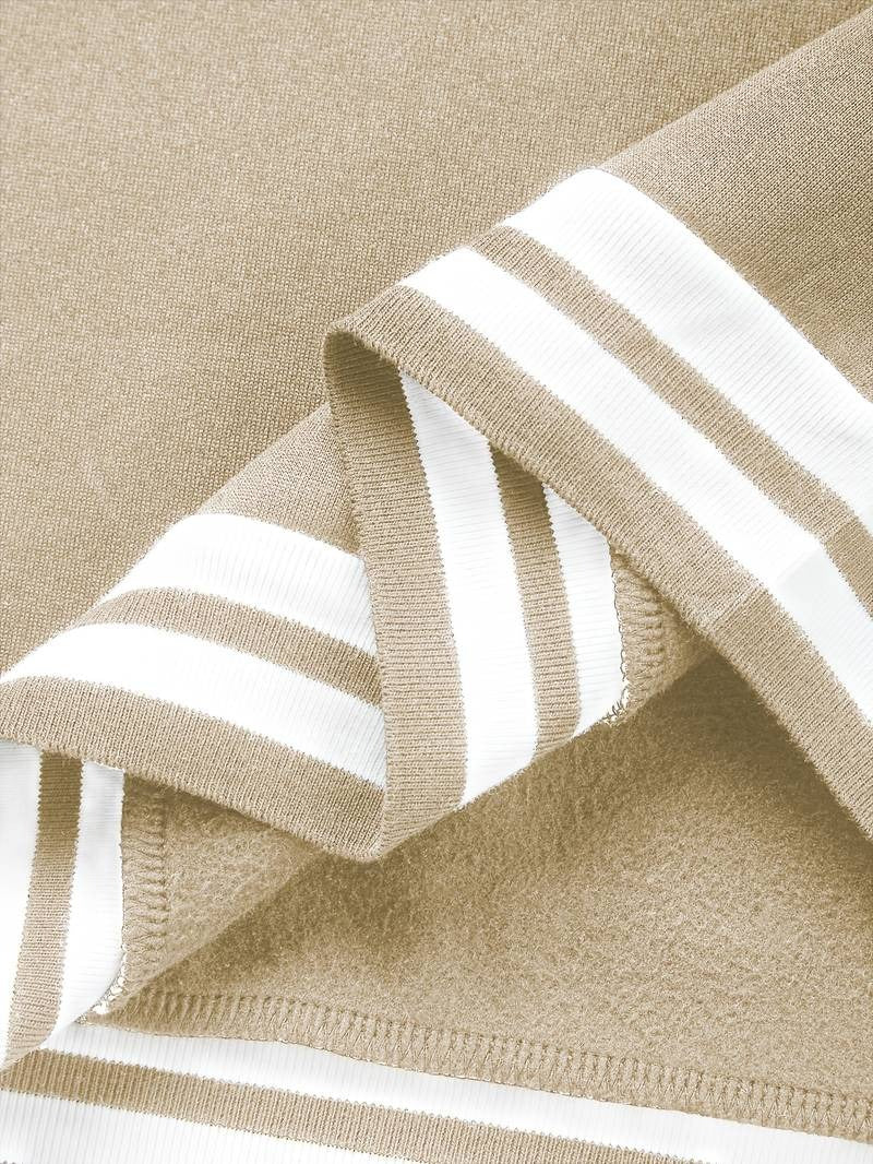 Herren-Sweatshirt mit Cartoon-Bär-Stickerei, Rundhalsausschnitt, Übergröße, Polyestergewebe, lebendiges Tiermuster, Oberteil, Freizeitkleidung, Strickstoffhemd