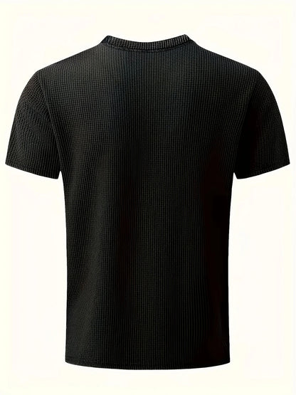 Herren-T-Shirt mit Bambusstreifen, kurzärmelig, atmungsaktiv, dehnbar, für den Sommer, Freizeitkleidung | 115 CSF 