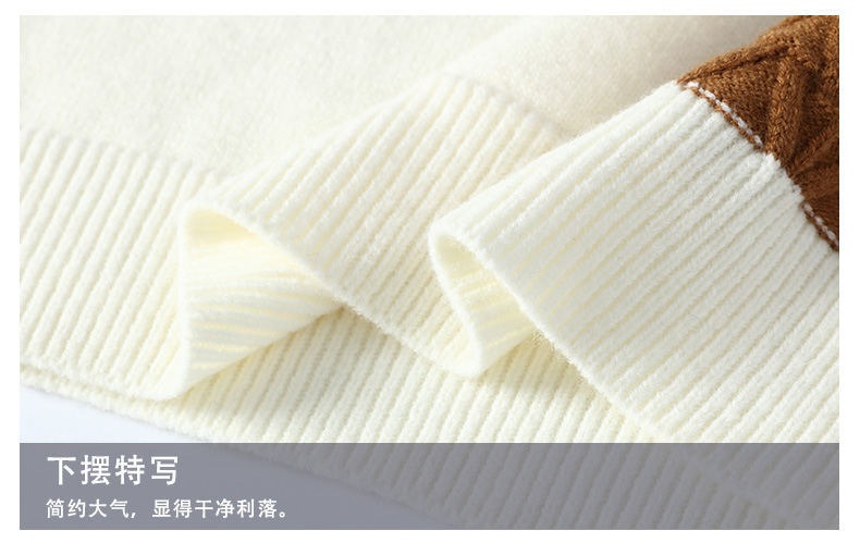 Herren Winter Casual Pullover Rundhals Strickpullover | 2410-WE24606 