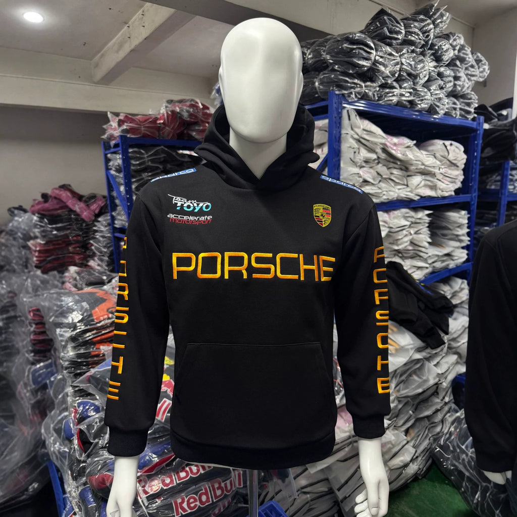 F1 Racing Embroidered Hoodie RedBull, Porsche, Mercedes, BMW & Subaru Styles Jacket | Unisex Streetwear Pullover Sweatshirt
