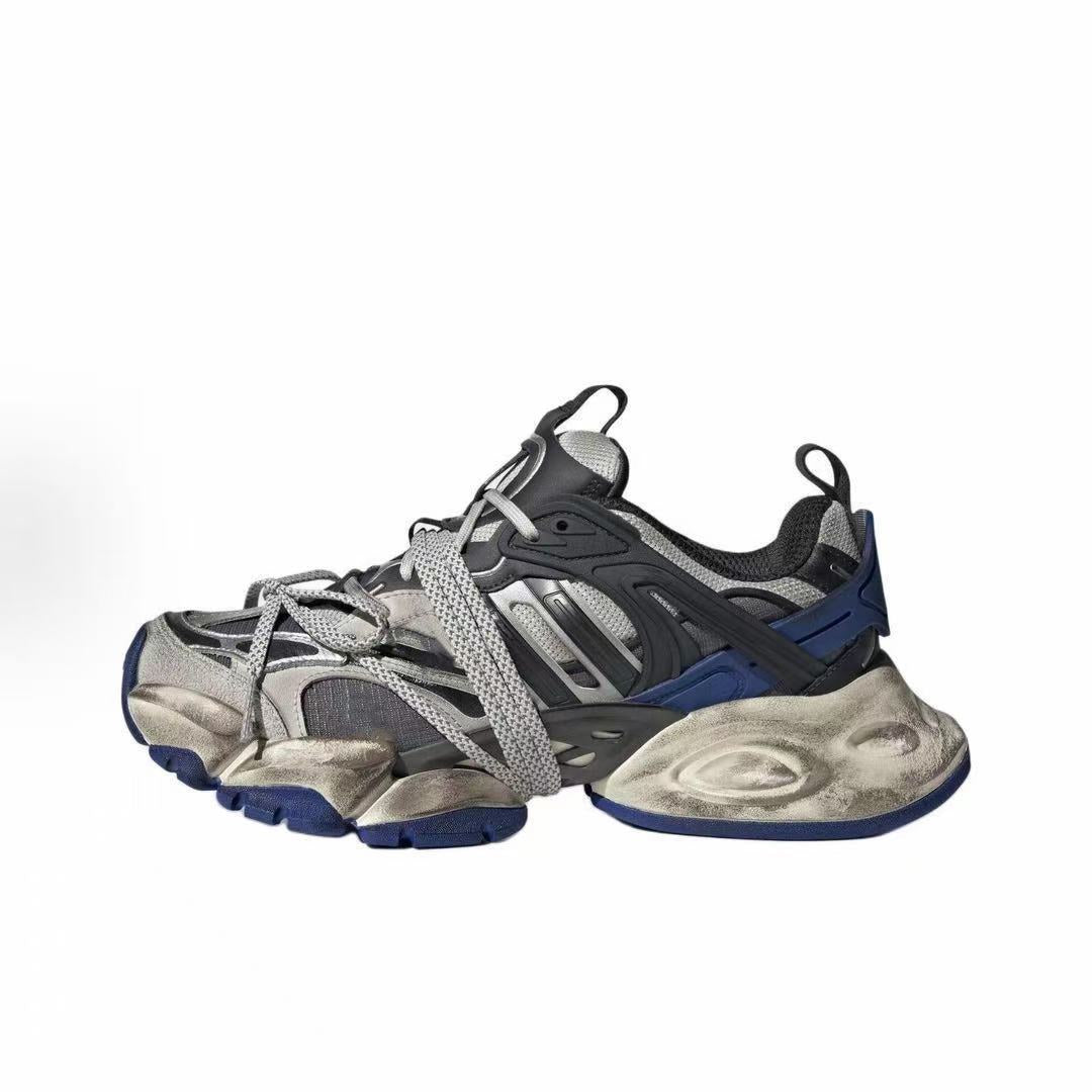 High-Top Dad Sneakers | Lightweight Armor-Inspired Shoes | Thick-Soled Height-Increasing Casual Trainers | XLG01