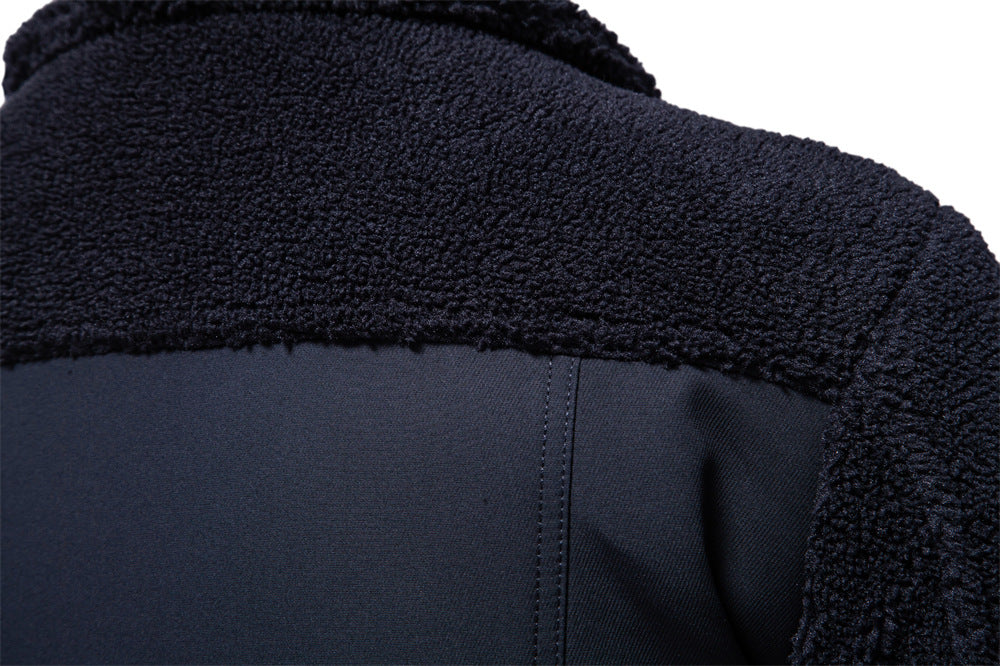 Schwere gefütterte Oberbekleidungsjacken mit Reißverschluss für Herren, warme Wintermäntel für Männer | JK815 